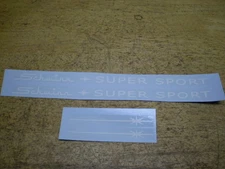 Schwinn Super Sport Bicycle Frame and Fork White Decal Set 