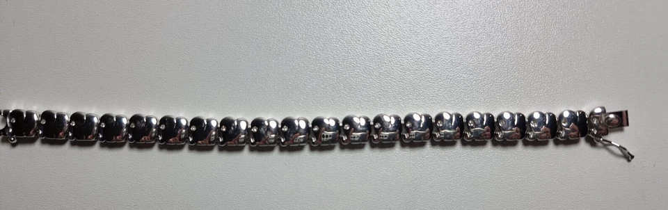 Pierre Lang Elefant Armband Silbern mit Steinbesatz 17cm - Bild 2 von 4