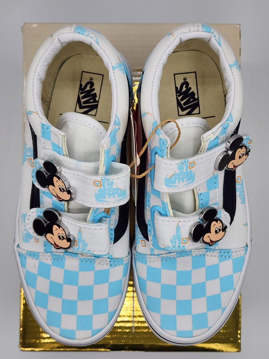 WDW Vans x Disney スリッポン Mickey Mouse Blue New Disney World X Vans 50th Anniversary Classic Slip On