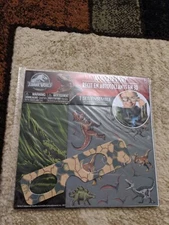 3D Effect Sticker Story Set Jurassic World Glasses 35 Stickers 3 Backgrounds