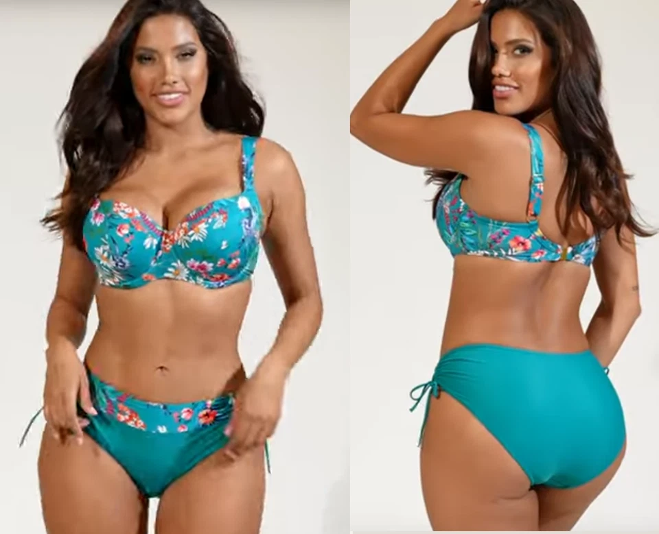 Eleganter Big Cup Vollcups Bikini Self Gr.40-48 Cups C-I (Mod.995 ST3) Neu - Bild 2 von 2