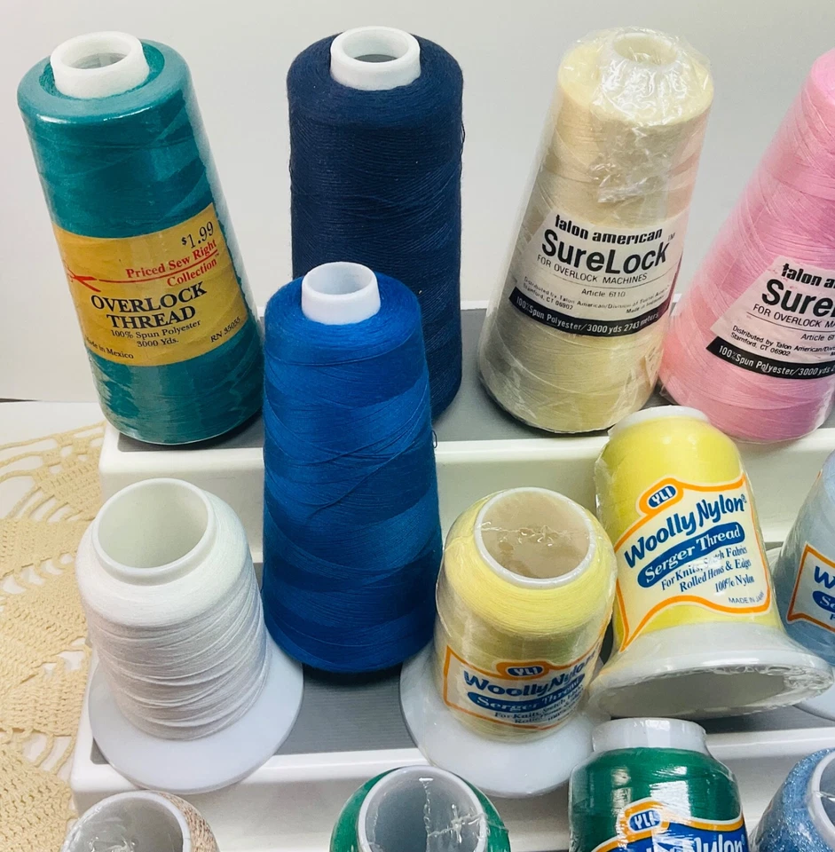 Woolly Nylon/TalonAmericanThread Hand/Overlock Machine Sewing NIP Lot of 19 - Image 3 of 4