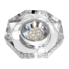 7 LED Colored lights Illuminated Crystal Display Stand Base w/ Power Adpater