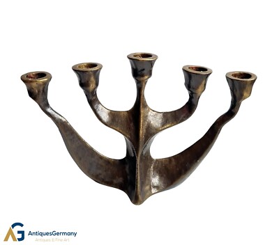 Bronze Candle Holder Michael Harjes, 60s (# 17271)