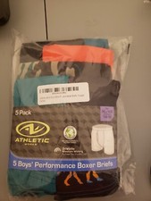 Athletic Works 5 Pack Boys' Performance Boxer Briefs Dinosaurs Size XL 14-16 