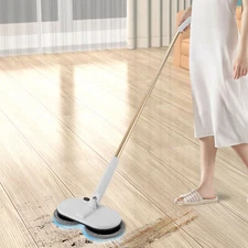 Cordless Electric Mop Electric Spin Mop Floor Cleaning Dual Spinning Heads New