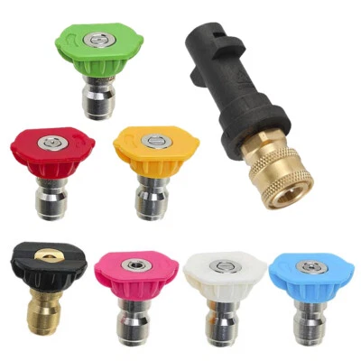 VICHIRSKIT Pressure Spray Nozzle 1/4" Quick Connect Washer Jet Wash Quick Release Nozzles