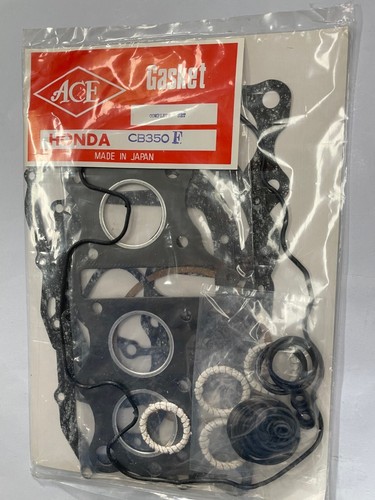 HONDA CB350F Complete Engine Gasket Set early 1970's Made in Japan NOS 350 FOUR - 第 1/4 張圖片