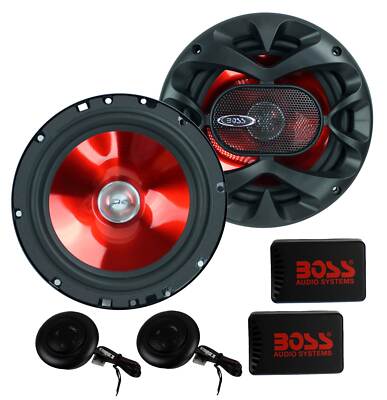 2) BOSS CH6CK 350W Car Way Component Car Audio Speakers
