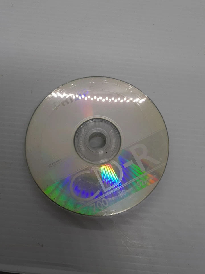PHILIPS - 52x CDs de velocidade CD-R em branco pacote com 10 novos em folha e selados 700 Mb 80 min - Imagem 3 de 3