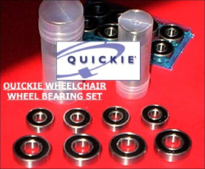 4 QUICKIE MANUAL 1/2''  REAR WHEELCHAIR BEARINGS PLUS 4 5/8 BEARINGS