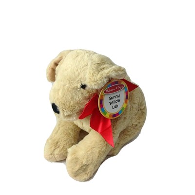 Melissa & Doug Plush Puppy Dog Sunny Yellow Lab Brown Tan Red Bow New With Tags | eBay