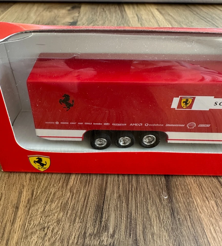 New, Genuine Ferrari 1:87 Rare, Collectable Iveco Stralis F1 Transporter - Image 4 of 4