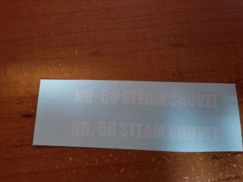 TONKA TRUCK 1949  NO 50 STEAM SHOVEL  WATERSLIDE DECAL