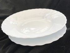 Zuppiera con labbra e piatto laterale, bicchiere latte, Bormioli Rocco & Arco, cerchi vorticosi