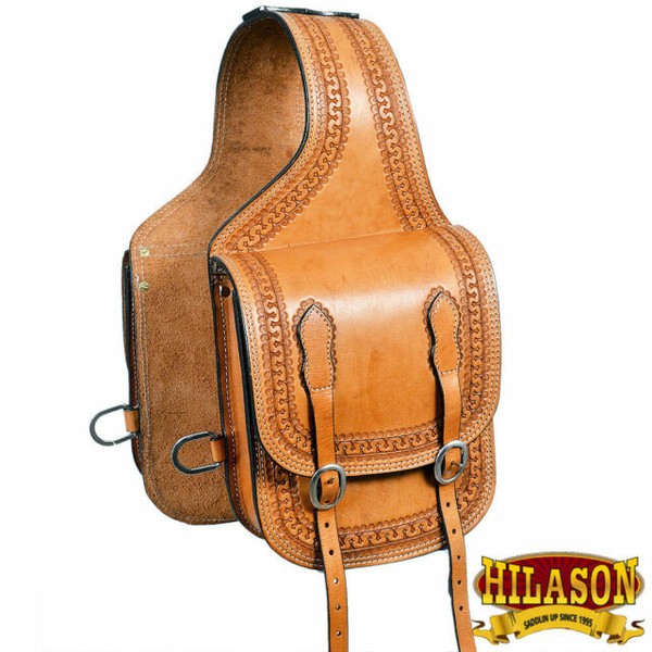 12 X 10 Horse Western Saddle Bag Leather Cowboy Trail Ride HILASON for