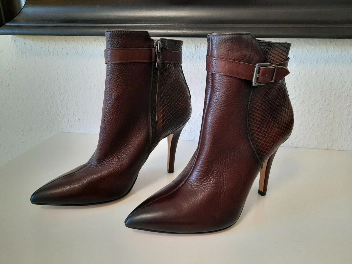 Roberto Botella Stiefeletten Boots Echtleder Haselnussbraun Gr.39