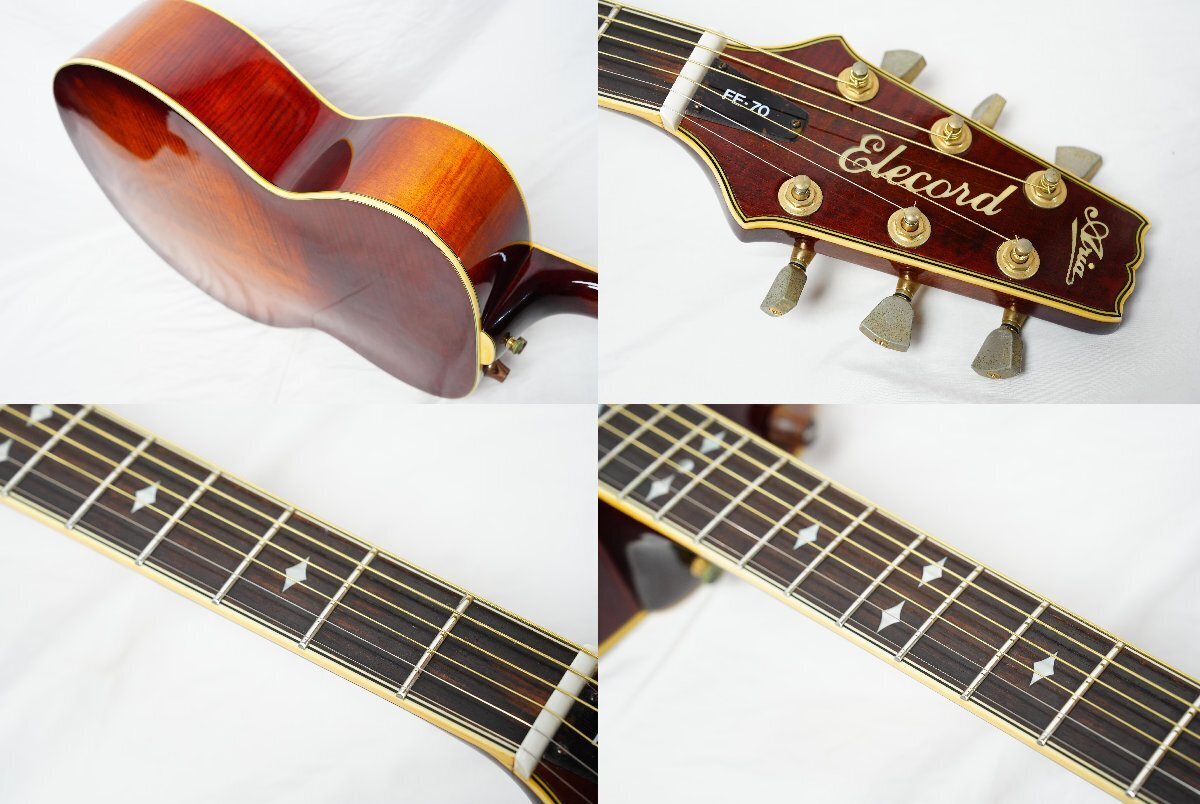 Electric Acoustic Guitar Aria Pro Elecord FE-70 Violin Sunburst