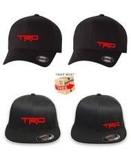 TRD TOYOTA RACING CURVED or FLAT BILL FLEXFIT HAT ***FREE SHIPPING in BOX***