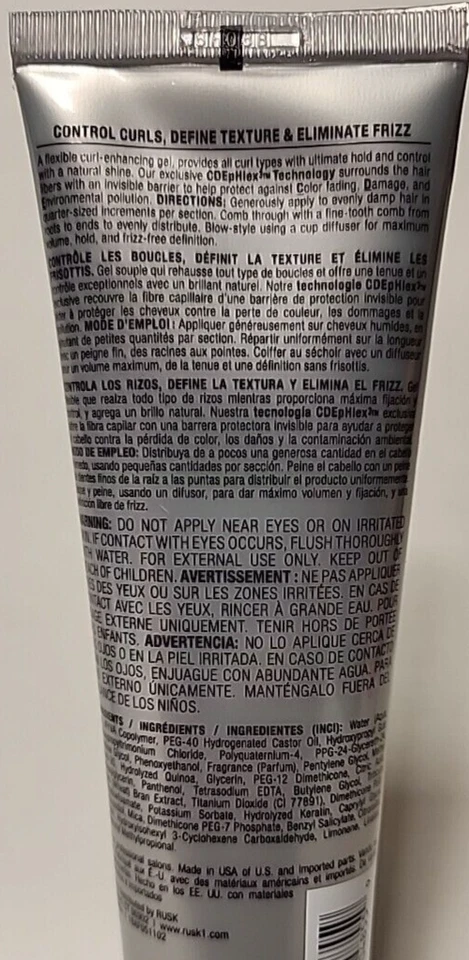 (3 Ct) Rusk Pro Define02 Shaping Hair Gel - 4 Oz - Image 2 of 2