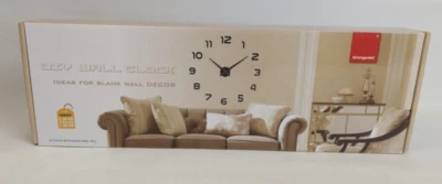 DIY WALL CLOCK 1-12 Numbers Wall Decor Acrylic Vanggold Home Deco S2846 - Image 1 of 4