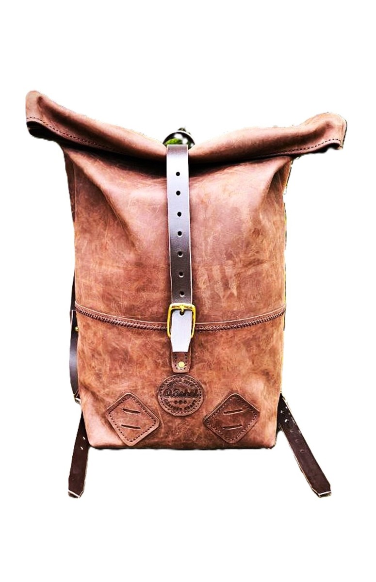 Handmade leather backpack