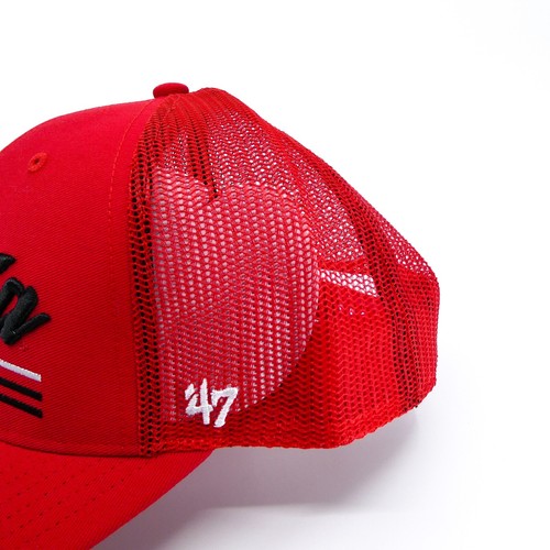 '47 Brand Georgia Bulldogs Hat Mens Red Snapback Trucker Cap UGA Streetwear New - Picture 8 of 16