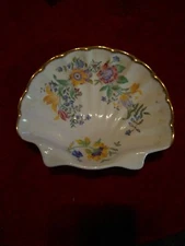 P.S. Fine Bone China Jewelry/Trinket Dish made in England Approx. 7"