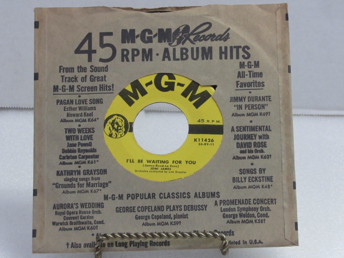 Joni James Your Cheatin' Heart / I'll Be Waiting For You MGM
