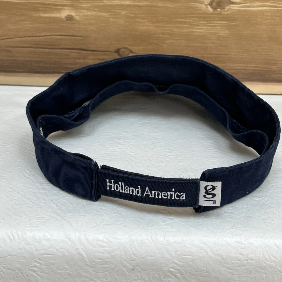 Boné de viseira Prinsendam vintage azul cruzeiro ao ar livre masculino Taiwan - Imagem 4 de 4