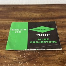 Sawyer's "500" Slide Projector Original User Instruction Manual Booklet