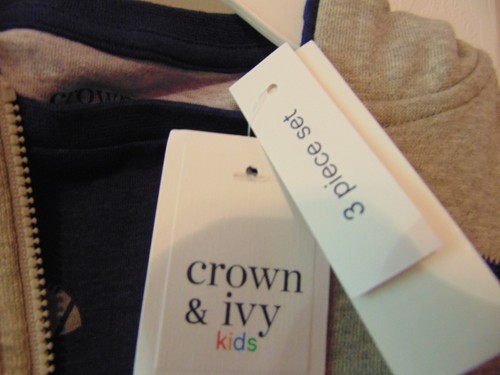 Boys Crown & Ivy Pants Football auburn orange navy Tee Vest Size 4T Set 3pc NWT - Picture 3 of 9