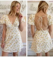 New! Astr The Label Lovegrove Floral Pilaf Sleeve Underwire Dress Size S