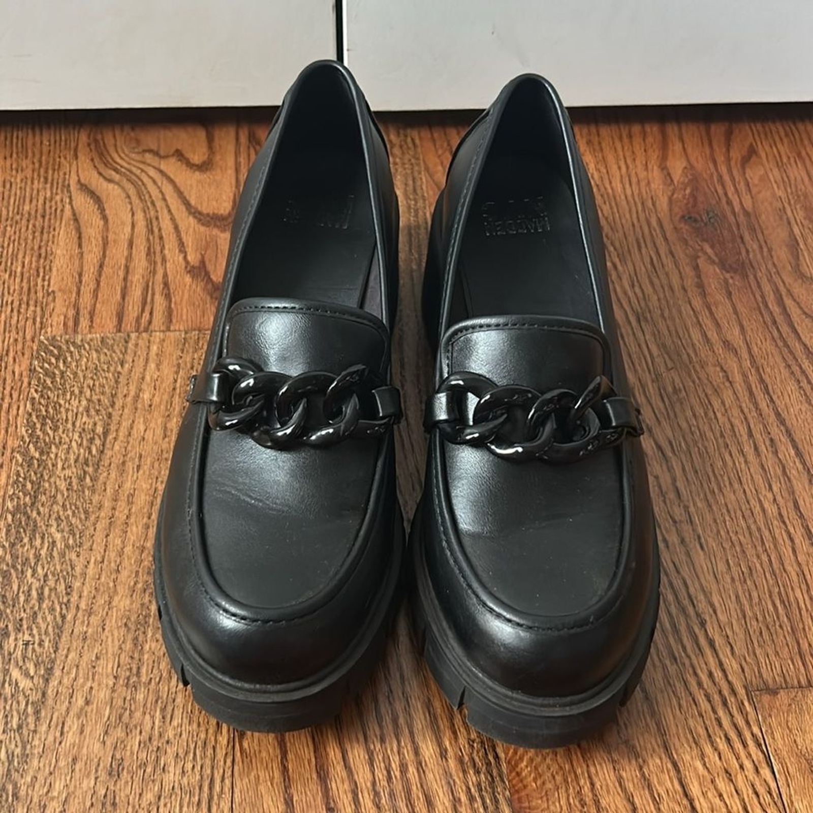 SAOLA Mocassini donna Madden NYC suola a strappo catena accento taglia 10