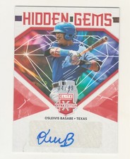2019 Elite Extra HIDDEN GAMS RED AUTOGRAPH OSLEIVIS BASABE RC Rookie AUTO 34/49