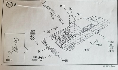 64 Chevy Impala Lowrider Brazos Limpiaparabrisas Revell 1:25 Modelo Kit 1964 - Imagen 7 de 8
