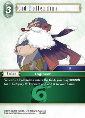 Cid Pollendina Foil - 17-049C NM - Final Fantasy