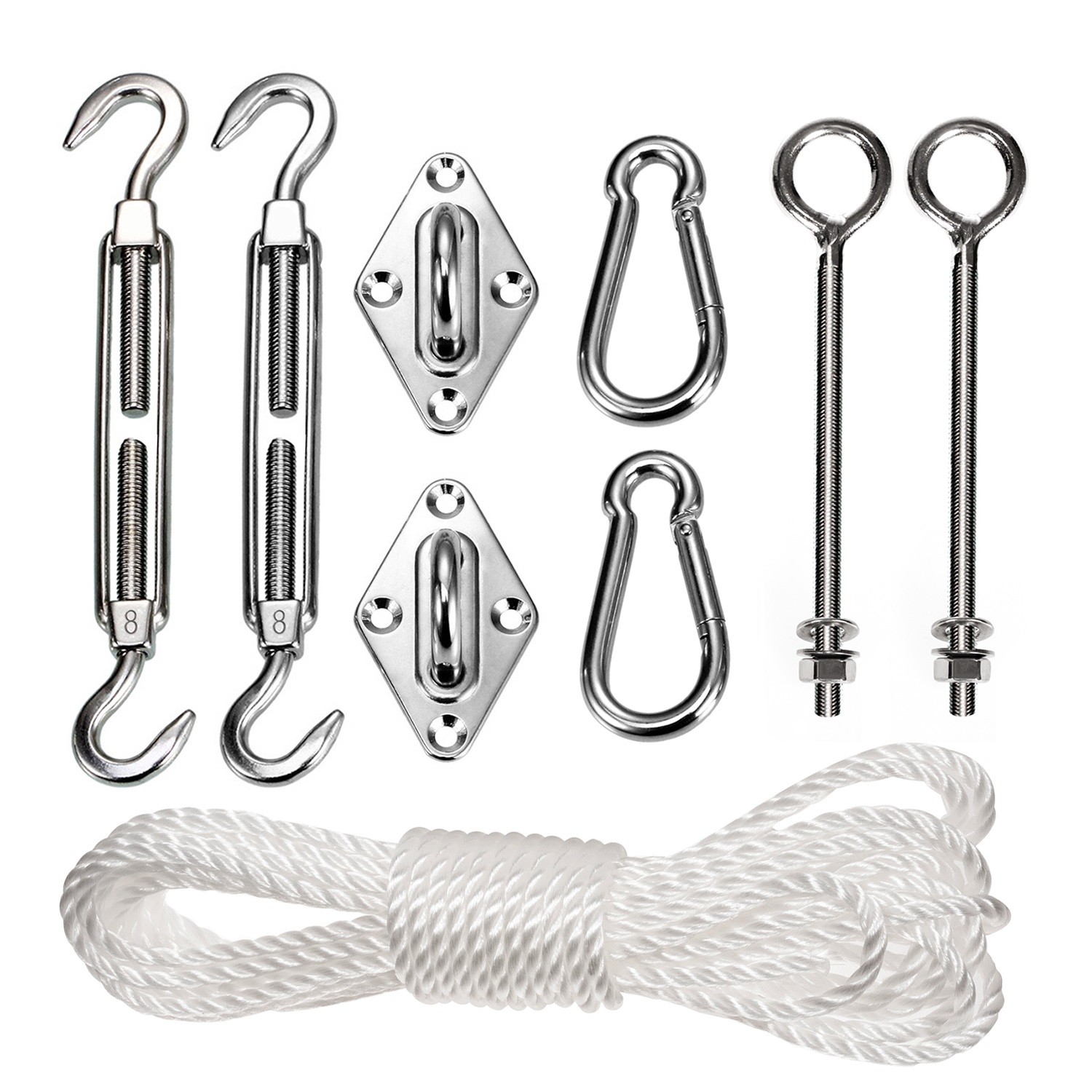 Kit de montage pour voile solaire : profitez d'une ombre fraîche sur votre pergola tout l'été