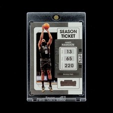 James Harden 🎯- 2021-22 NBA Panini Contenders Season Ticket Nets 76ers MVP #64