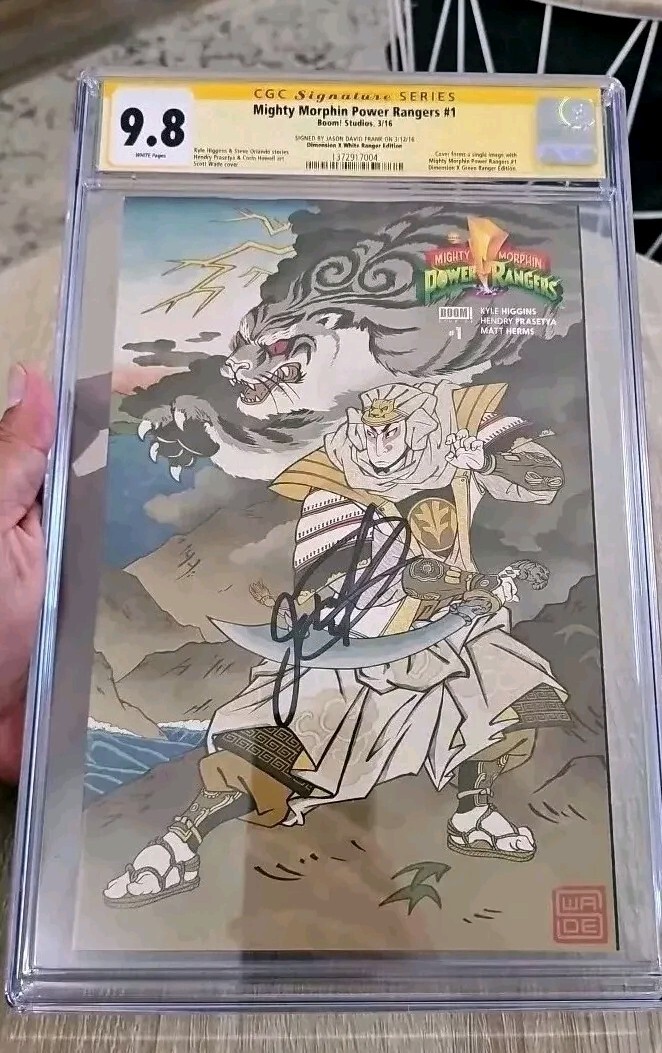 CGC 9.8 Jason David Frank Signed Mighty Morphin Power