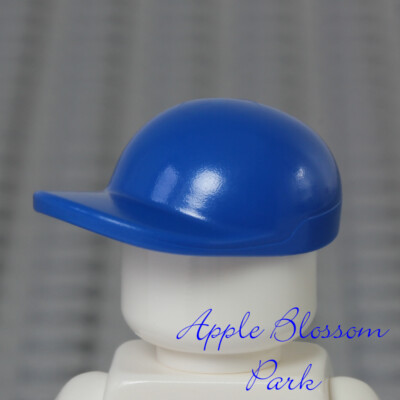 NEW Lego City Boy/Girl Minifig BLUE BASEBALL CAP - Head Gear Hat w/Curved Brim
