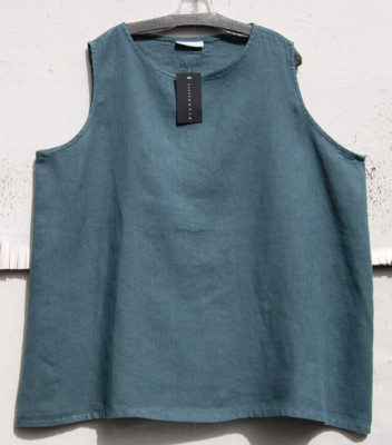NWT Bryn Walker MILLPOND Light Weight Linen PIRA TUNIC TANK 31'' Long  3X