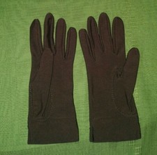 Vintage Womens Isotoner Gloves by Aris- Brown, One Size