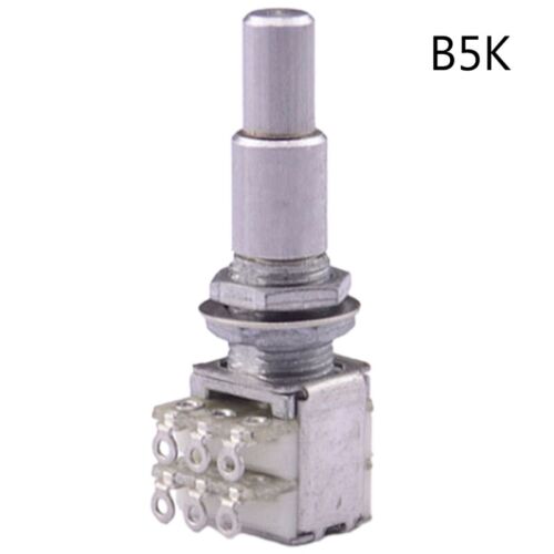 B5K/B10K/B50K/B100K/B250K Stacked Concentric Potentiometer with Center Detent - Picture 1 of 14