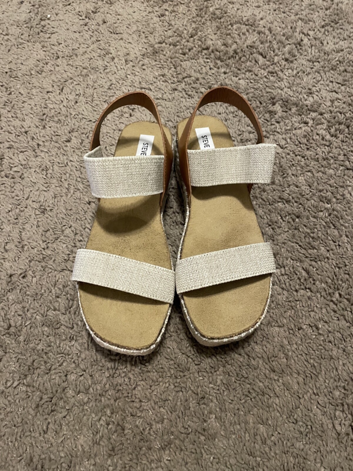 Steve Madden Jaklin Women’s Sz 10 Slip On Sandals Wedge Shoes QUALITY!