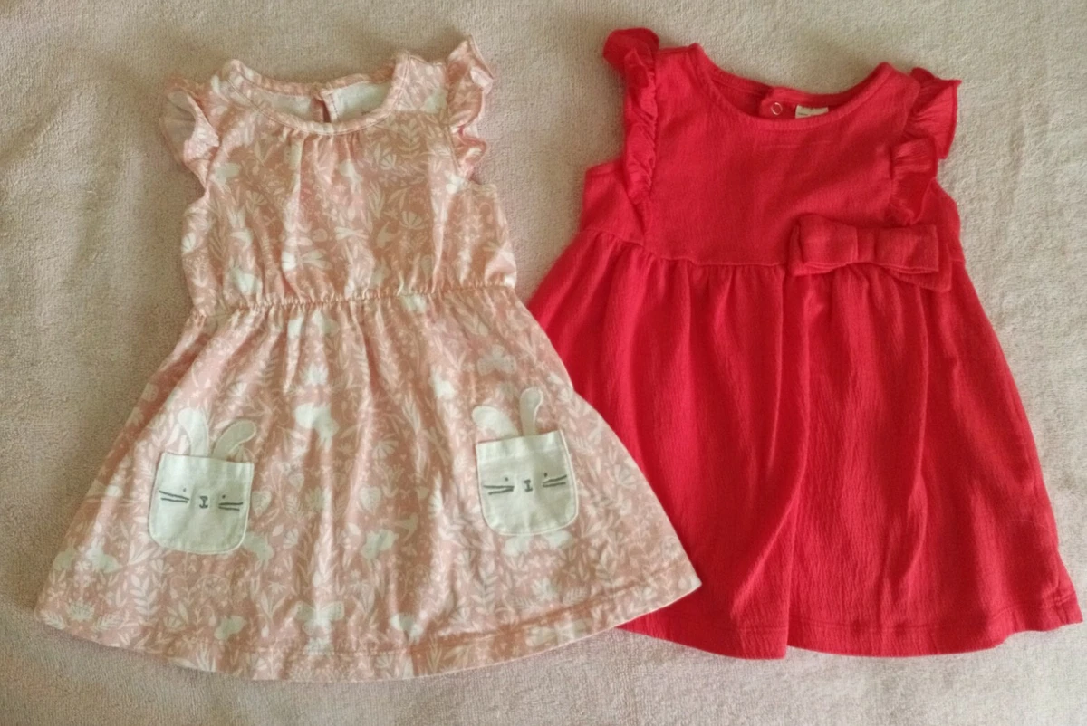 Lot of 2 Just One You by Carter s Baby Girl Dress Size 9 Months eBay