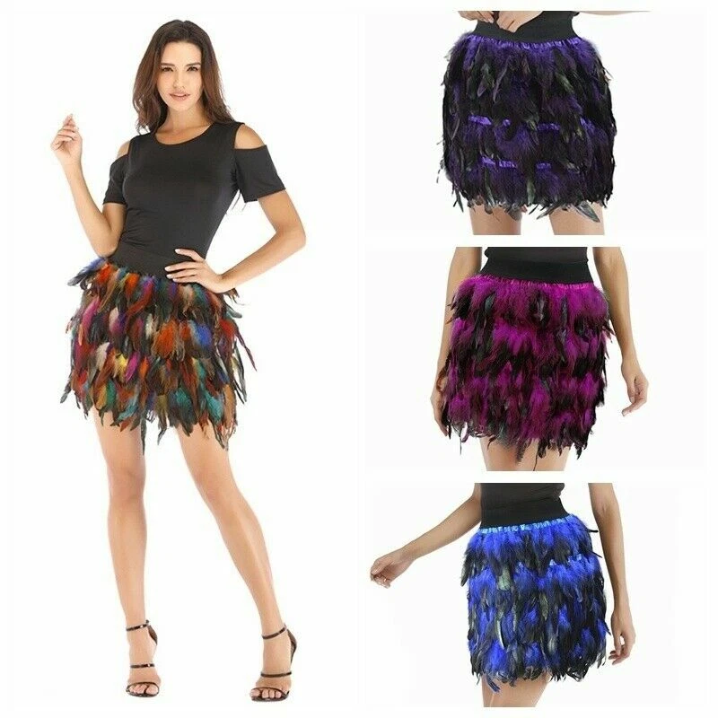 Jupe hot sale a plume