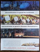 Philadelphia Electric Company Diversity in Industry 1957 Vintage Folio Print Ad