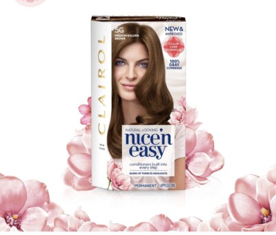 COTY HAIR Clairol Nice 'n Easy Permanent Color Kit 2.4 Oz, 5g Medium Golden