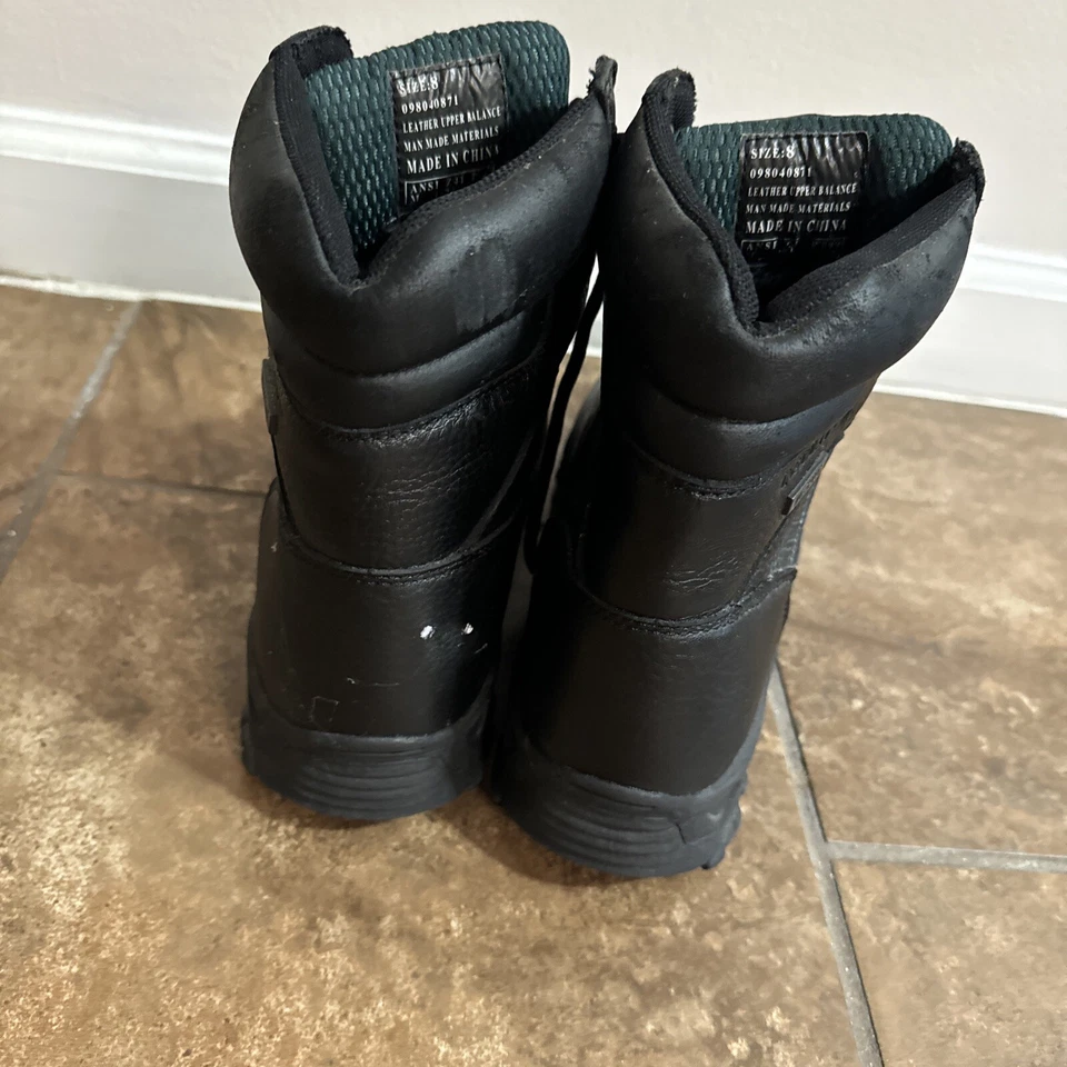 BOTAS DE TRABAJO MACK TRUCK PARA HOMBRE CUERO NEGRO PUNTERA DE ACERO TALLA 8- BONITAS Foto 4 de 4